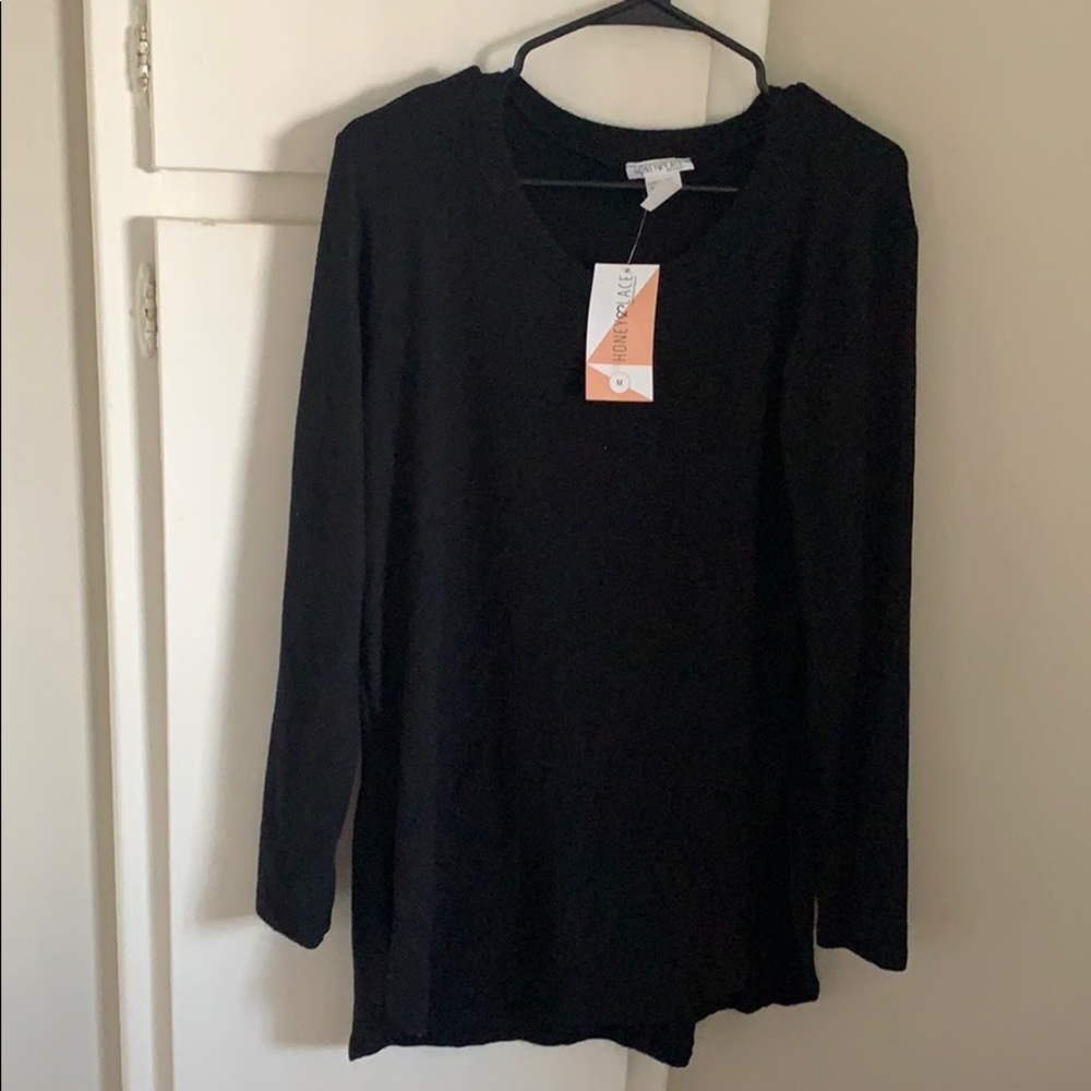 Honey and lace high low tunic